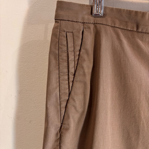 BRUNELLO CUCINELLI Sz 6 Khaki Pants Trousers Cotton Elastane Blend Pockets - Picture 2 of 13